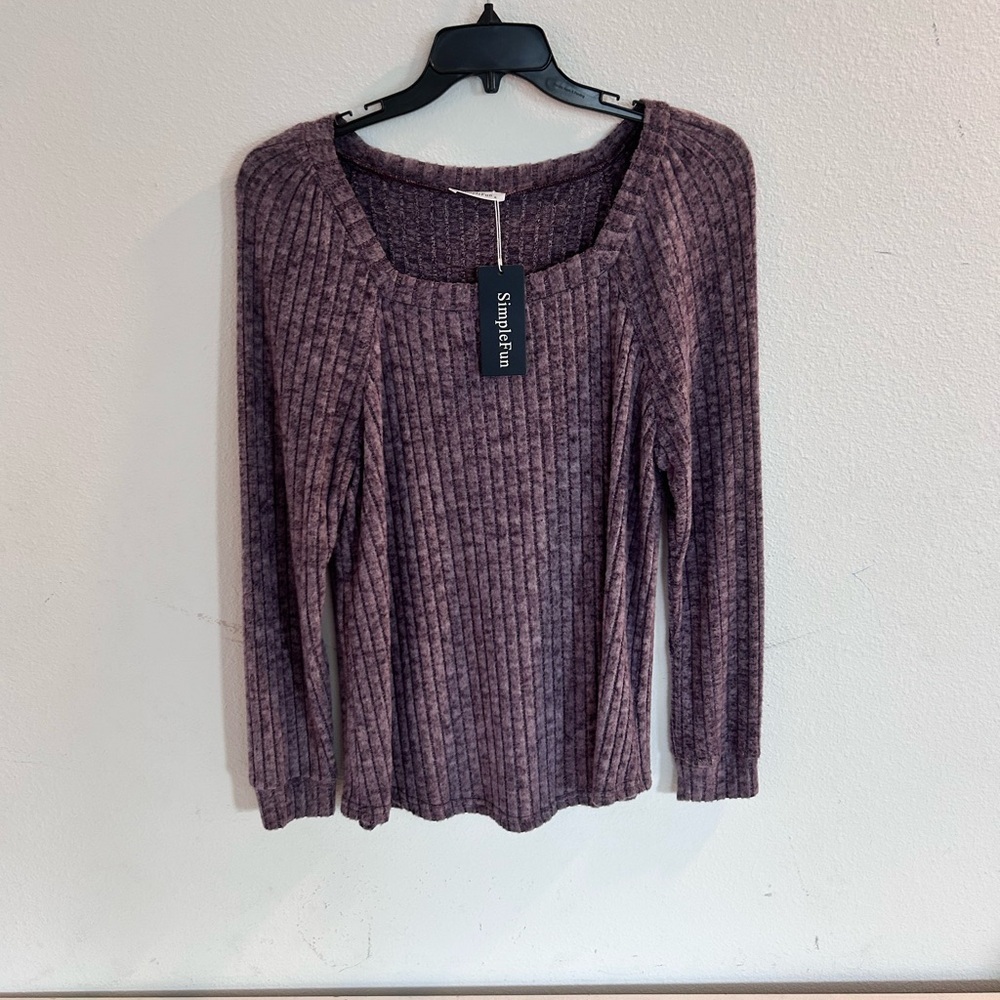 Simple Fun Women’s Purple Sweater Tunic
NWT

Size XL